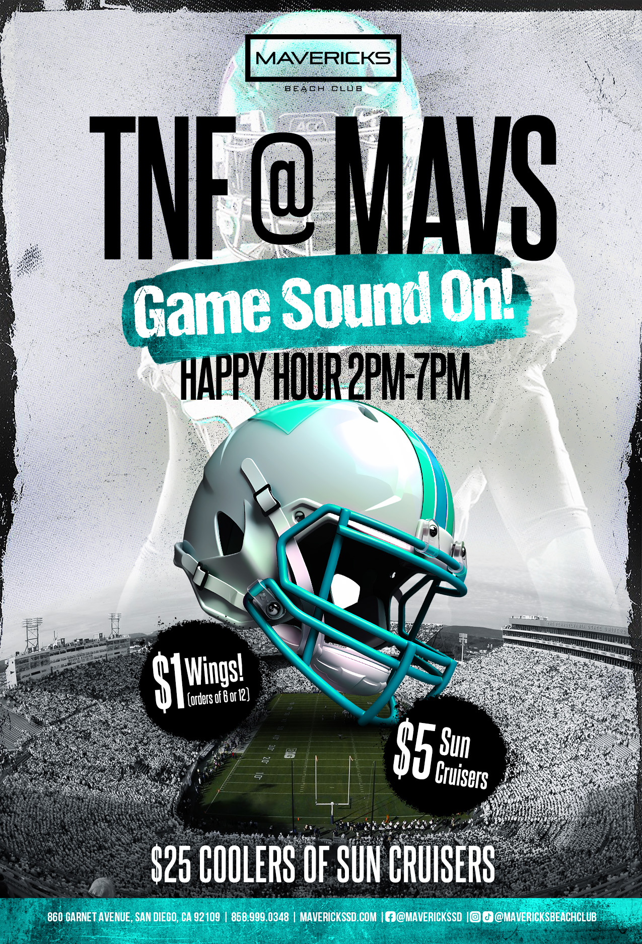 Thursday Night Football Drink and Food Specials 
