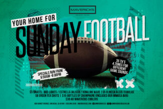 Sunday Football Drink Specials at Mavericks Beach Club