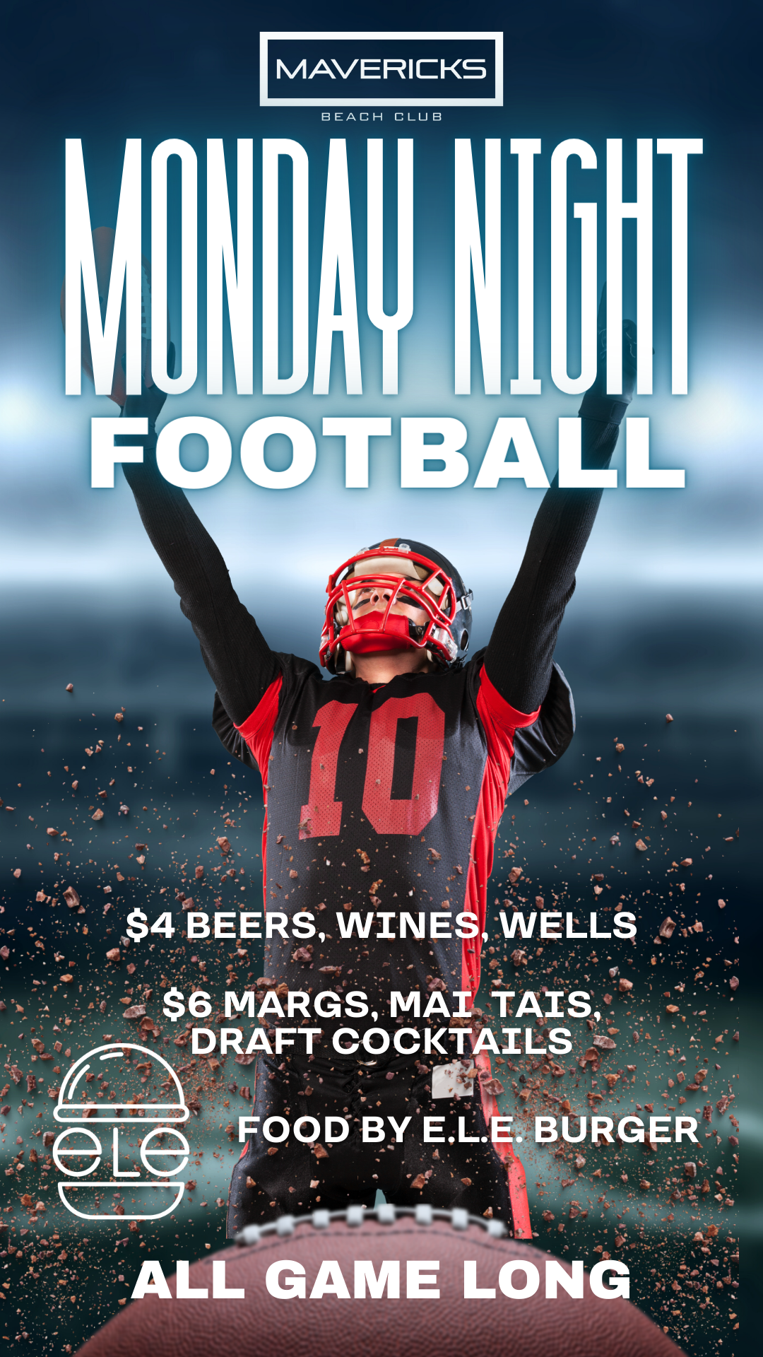 monday night football ad Template